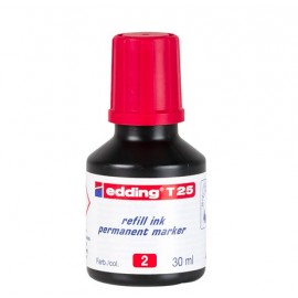 Edding T25 recambio para marcador Rojo 30 ml 1 pieza(s)