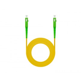 CABLE DE FIBRA OPTICA SC/APC A SC/APC SIMPLEX LSZH 60 M AMARILLO NANOCABLE