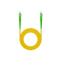 CABLE DE FIBRA OPTICA SC/APC A SC/APC SIMPLEX LSZH 60 M AMARILLO NANOCABLE