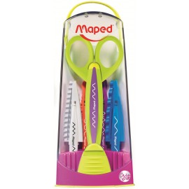 Maped 601005 tijera de escritorio y manualidades Tijeras de manualidades Corte con forma Multicolor