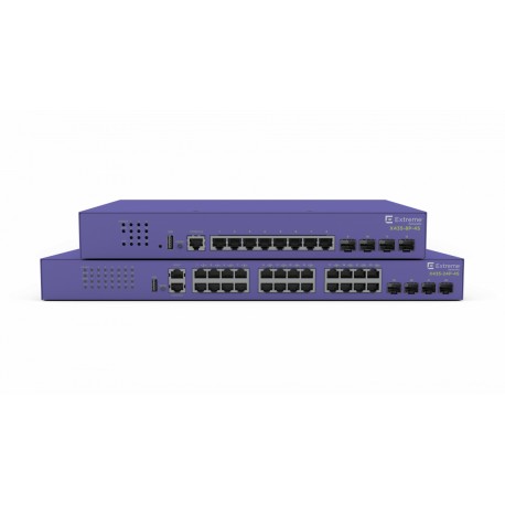 Extreme networks ExtremeSwitching X435 Gestionado Gigabit Ethernet (10/100/1000) Energía sobre Ethernet (PoE) 1U Violeta