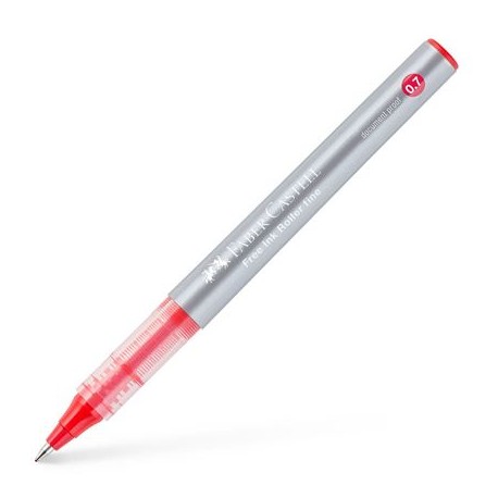 Faber-Castell 348126 bolígrafo de punta redonda Bolígrafo retráctil con clip Rojo 1 pieza(s)