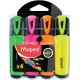 Maped Fluo'Peps marcador 4 pieza(s) Punta de cincel Colores surtidos