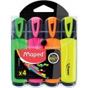 Maped Fluo'Peps marcador 4 pieza(s) Punta de cincel Colores surtidos