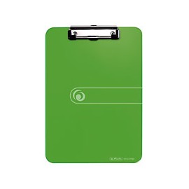 Herlitz 11226610 portapapel Plástico, Poliestireno Verde