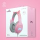 FR-TEC Tanooki Auriculares Alámbrico Diadema Juego Gris, Rosa