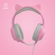 FR-TEC Tanooki Auriculares Alámbrico Diadema Juego Gris, Rosa