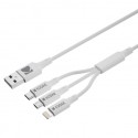 Kodak 30425835 cable USB 1 m USB A USB C/Micro-USB B/Lightning Blanco