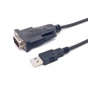 Equip 133391 cable de serie Negro 1,5 m USB tipo A DB-9