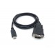 Equip 133392 cable de serie Negro 1,5 m USB Tipo C DB-9