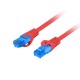 Lanberg PCF6A-10CC-0500-R cable de red Rojo 5 m Cat6a S/FTP (S-STP)