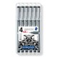 Staedtler 308 SB6P rotulador de punta fina Negro 6 pieza(s)