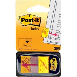 Post-It 680-31 lengüeta de índice Separador en blanco con pestaña Polipropileno (PP) Amarillo