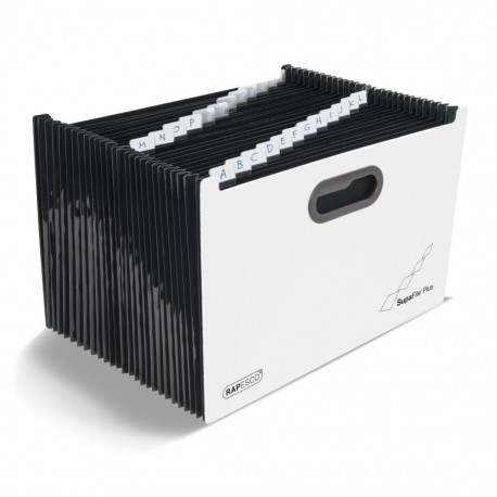 Rapesco 1622 archivador organizador Polipropileno (PP) Negro, Blanco