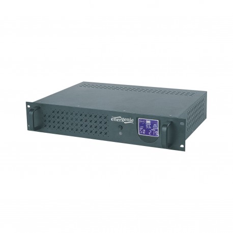 Gembird - Ups rack 19'' 3.4u 1500va, 4xiec 230v out, iec14 in,rj11, usb, lcd Línea interactiva 900 W 4 salidas AC