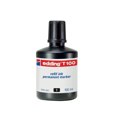 Edding T 100 recambio para marcador Negro 100 ml 1 pieza(s)