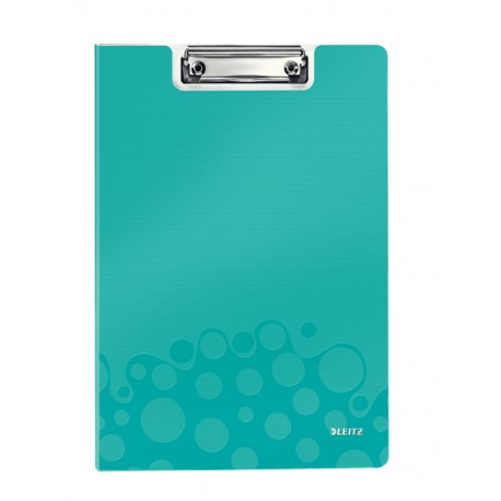 Leitz WOW Clipfolder with cover portapapel A4 Metal, Poliespuma Azul