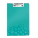 Leitz WOW Clipfolder with cover portapapel A4 Metal, Poliespuma Azul