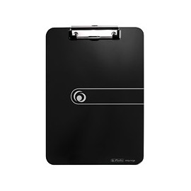 Herlitz 11205663 portapapel Plástico, Poliestireno Negro