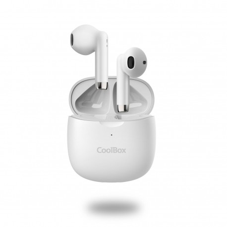 CoolBox AURICULARES BLUETOOTH CON MICROFONO TWS-01 BLANCO True Wireless Stereo (TWS) Dentro de oído Llamadas/Música