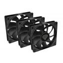 NATEC Oxal 120 Carcasa del ordenador Ventilador 12 cm Negro 3 pieza(s)