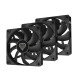 NATEC Oxal 120 Carcasa del ordenador Ventilador 12 cm Negro 3 pieza(s)