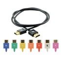 KRAMER CABLE HDMI FLEXIBLE ALTA VELOCIDAD CON ETHERNET ULTRA PLANO COLOR NEGRO (C-HM/HM/PICO/BK-6)