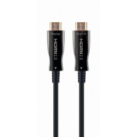 Gembird CCBP-HDMI-AOC-20M-02 cable HDMI HDMI tipo A (Estándar) Negro