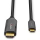 Lindy 43369 adaptador de cable de vídeo 3 m USB Tipo C HDMI tipo A (Estándar)