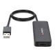 Lindy 42986 hub de interfaz USB 2.0 480 Mbit/s Negro