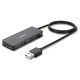 Lindy 42986 hub de interfaz USB 2.0 480 Mbit/s Negro