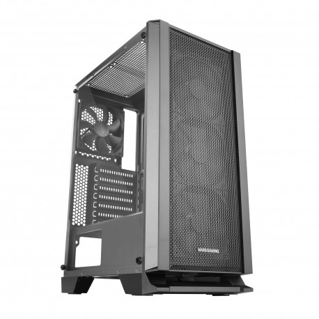 Mars Gaming MC-MASTER Caja PC ATX Panel Frontal Metal-Mesh Cristal Templado 4 Ventiladores Ultra-silenciosos 120mm Negro