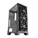 Mars Gaming MC-MASTER Caja PC ATX Panel Frontal Metal-Mesh Cristal Templado 4 Ventiladores Ultra-silenciosos 120mm Negro