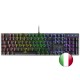 Mars Gaming MK422 Negro Teclado Mecánico Gaming RGB Antighosting Switch Mecánico Azul Idioma Italiano