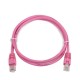 Gembird RJ45/RJ45 Cat5e 3m 3m Cat5e U/UTP (UTP) Rosa cable de red