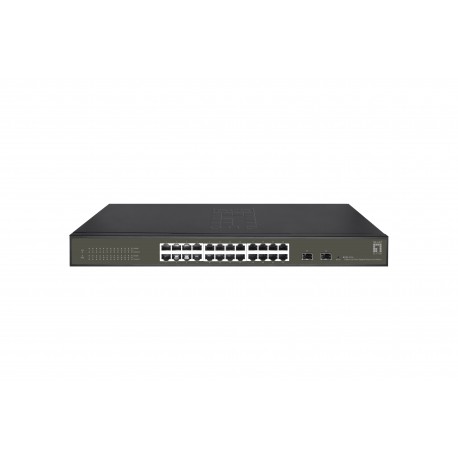 LevelOne GES-2126 switch Gestionado L2 Gigabit Ethernet (10/100/1000) Negro