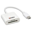 Lindy 43185 lector de tarjeta USB 3.2 Gen 1 (3.1 Gen 1) Type-C Blanco