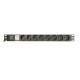 Gembird EG-PDU-014-C14 unidad de distribución de energía (PDU) 8 salidas AC 1U Negro