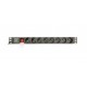 Gembird EG-PDU-014-C14 unidad de distribución de energía (PDU) 8 salidas AC 1U Negro