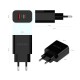 AISENS Cargador 20W, 1xUSB-C PD3.0, 1xUSB-A QC3.0, Negro