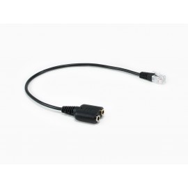 Equip 147944 cable de audio 0,25 m 2 x 3.5mm Negro