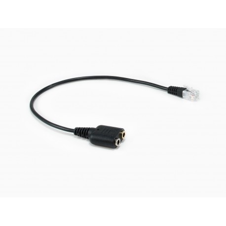 Equip 147944 cable de audio 0,25 m 2 x 3.5mm Negro