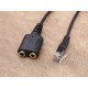 Equip 147944 cable de audio 0,25 m 2 x 3.5mm Negro