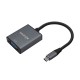 AISENS Conversor Aluminio USB-C a VGA, USB-C/M-HDB15/H, Gris, 15cm