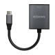 AISENS Conversor Aluminio USB-C a VGA, USB-C/M-HDB15/H, Gris, 15cm