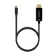 AISENS Cable Conversor USB-C a Displayport 8K@60Hz, USB-C/M-DP/M, Negro, 0.8M