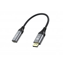 Equip 133446 adaptador de cable de vídeo 0,15 m DisplayPort HDMI Negro, Gris