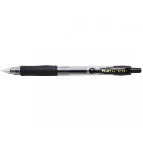 Pilot Gelroller G-2 0.7 Bolígrafo de gel de punta retráctil Medio Negro