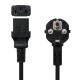 Nanocable Cable Alimentación CPU, CEE7/M-C13/H, Negro, 2 m