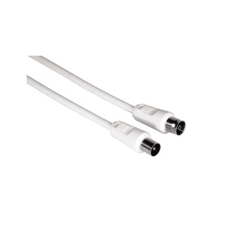 Hama 00011901 cable coaxial 3 m M FM Blanco